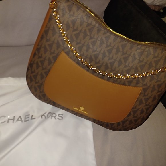 LARGE MICHAEL KORS BROWN SHOULDER BAG - Picture 2 of 8